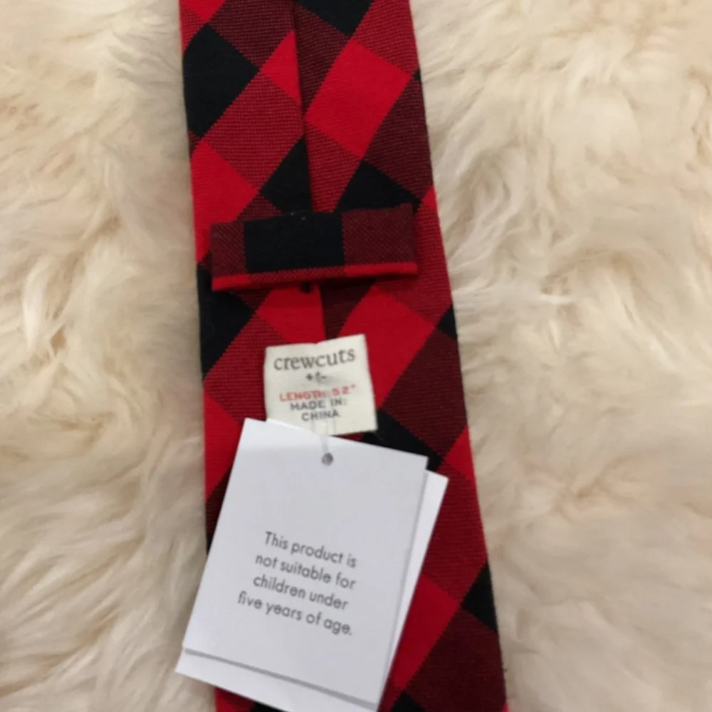 Boys Crew Cuts by J Crew Tie Buffalo Check